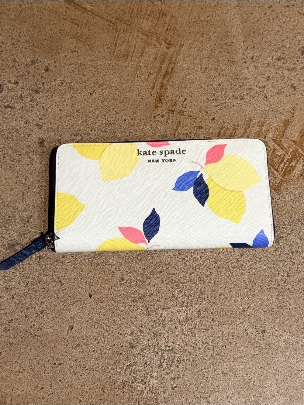 Kate Spade Cameron Lemon Zest Zip Round Wallet